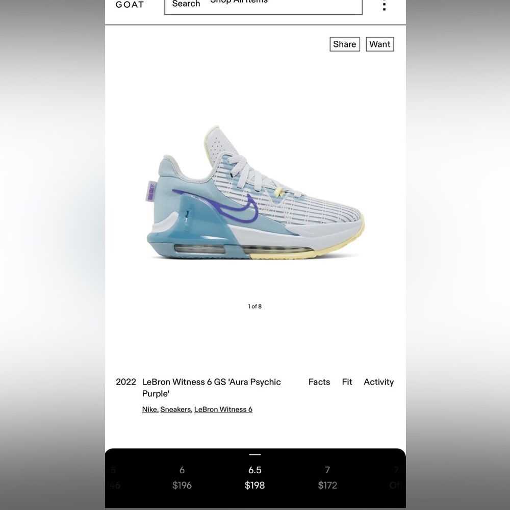 LeBron Witness 6 GS Aura Psychic-purple